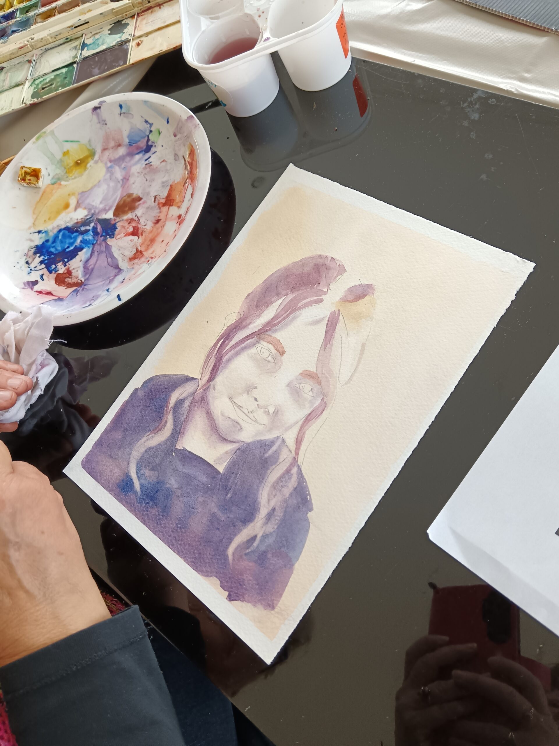 Cours portrait aquarelle