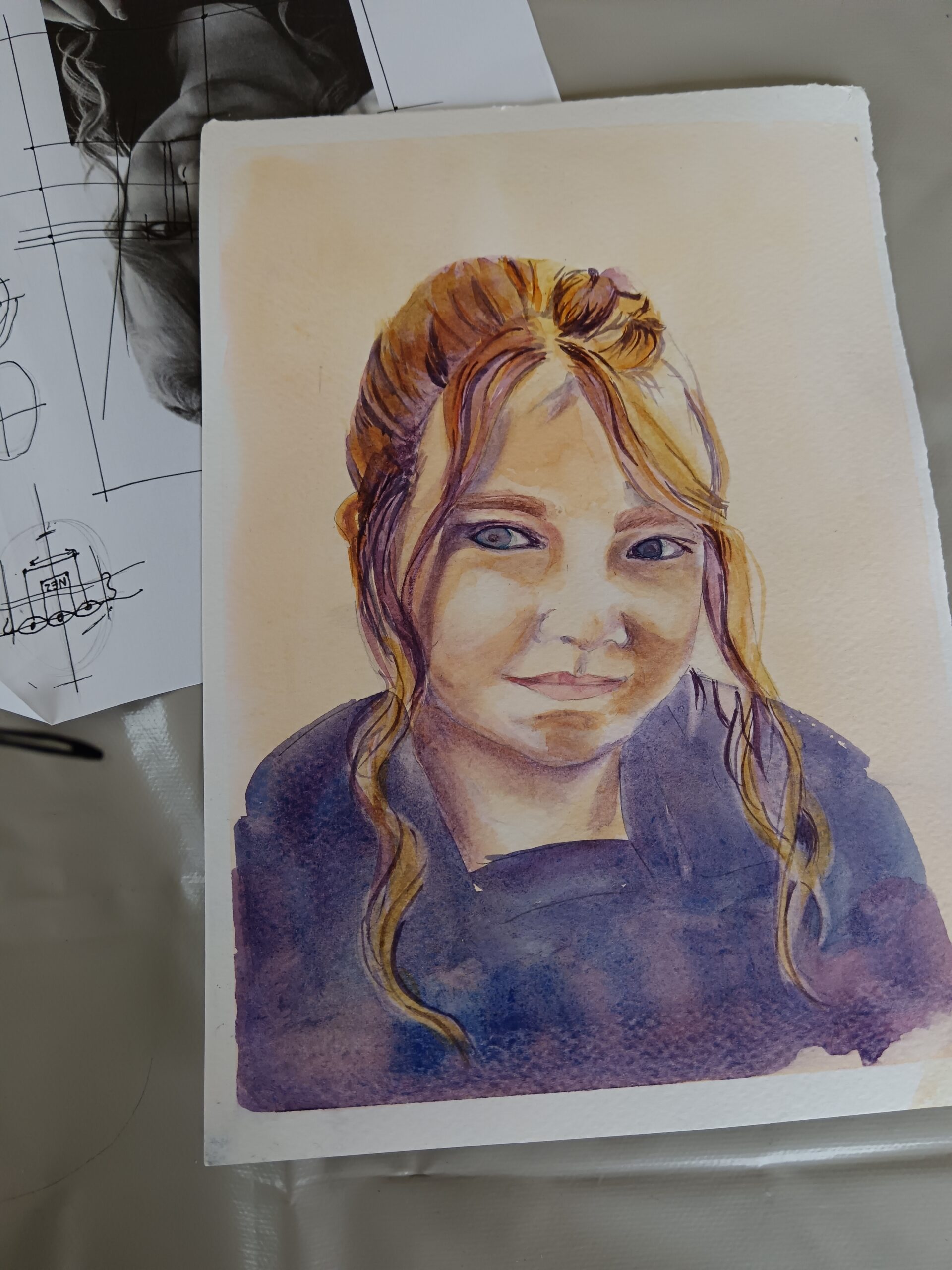 Cours portrait aquarelle