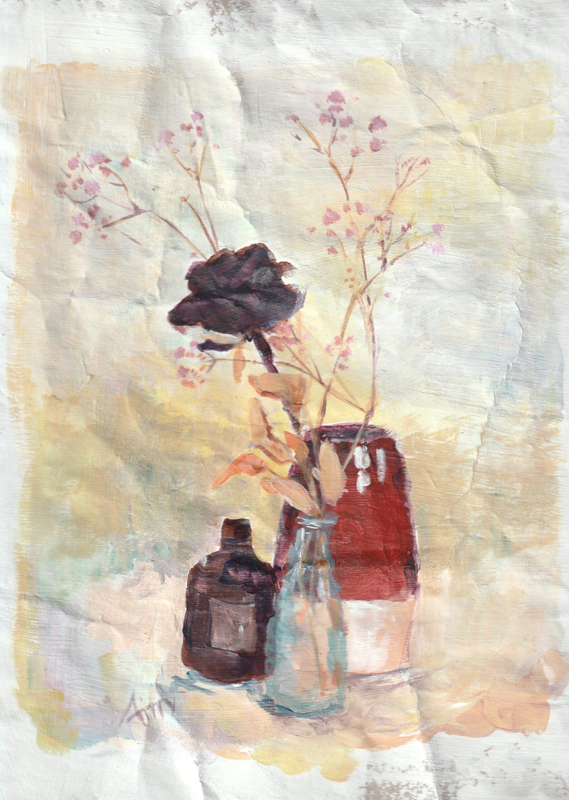 Peinture acrylique sur papier