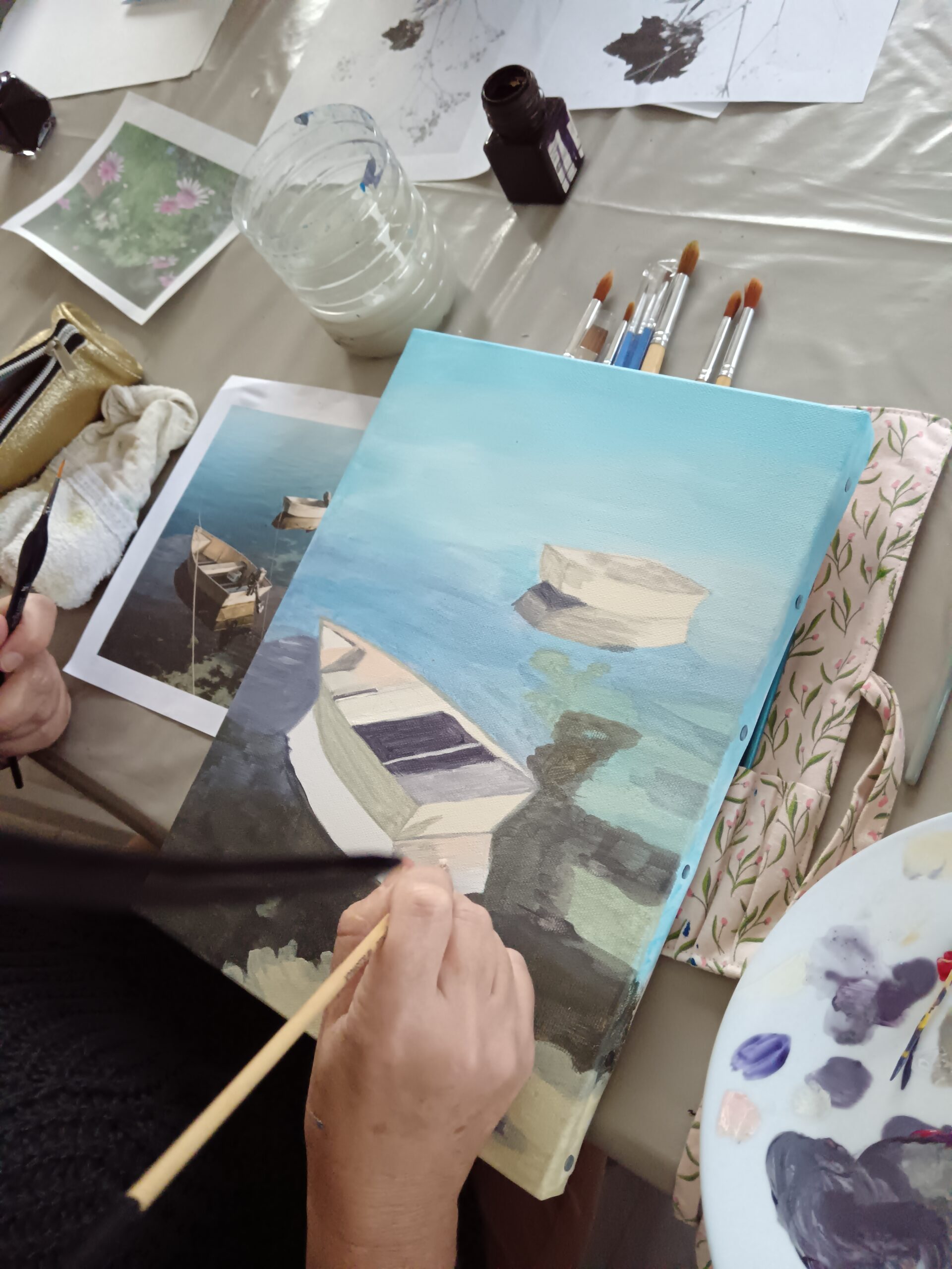 atelier adulte Dessin, et peinture acrylique