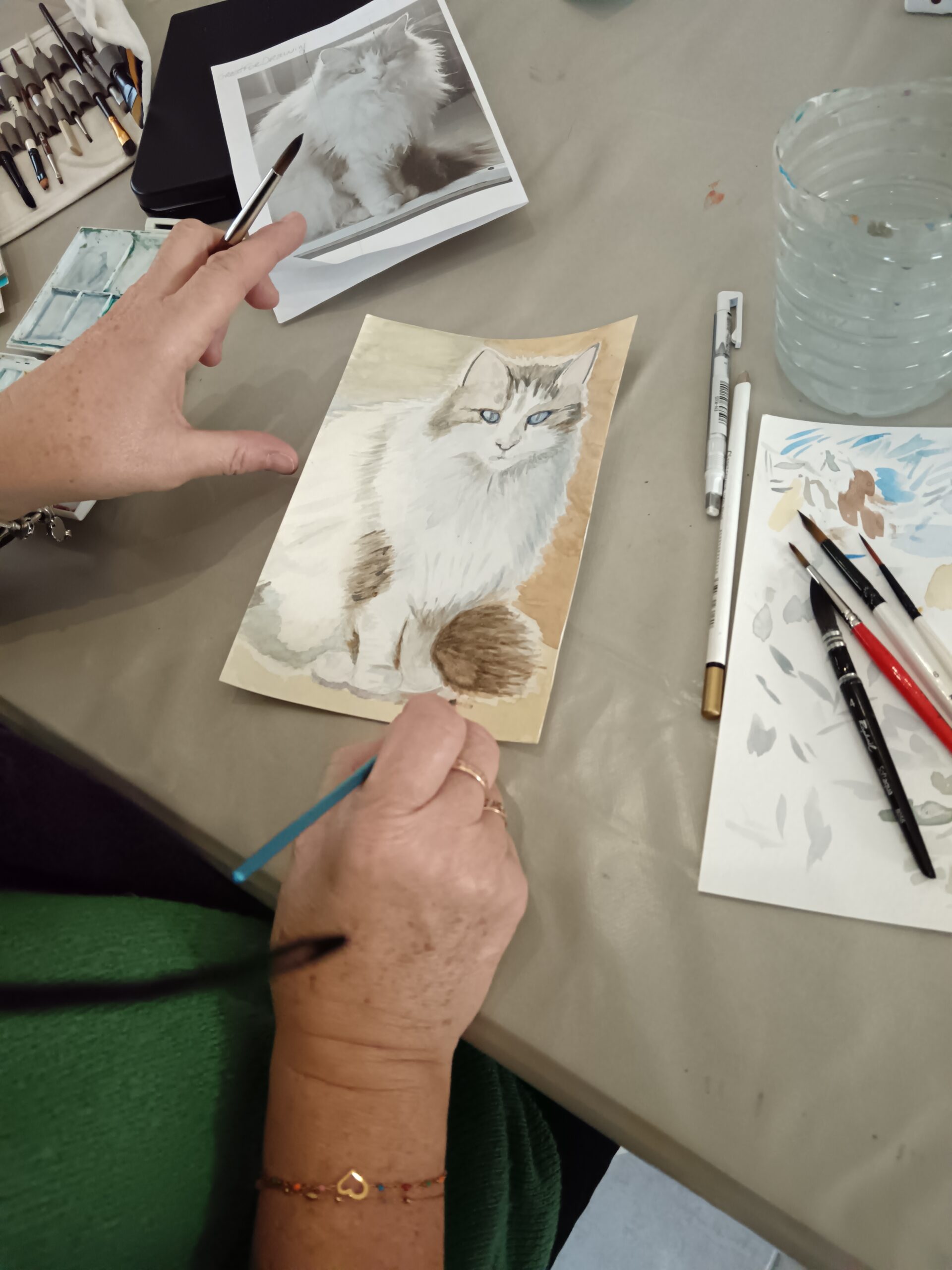 atelier adulte Dessin, aquarelle peinture, Les animaux