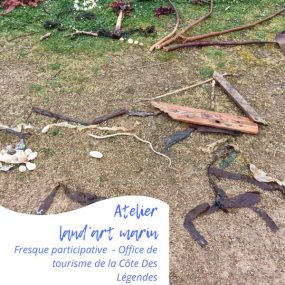 Animation Land'art marin Ménéham Finistère Bretagne